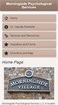 Mobile Screenshot of morningsidepsychologicalservices.com